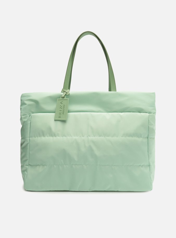 Bolsa Shopping Verde Nylon Grande Brizza