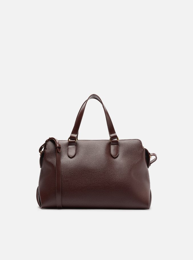 Bolsa Tote Marrom Média Tag Básica