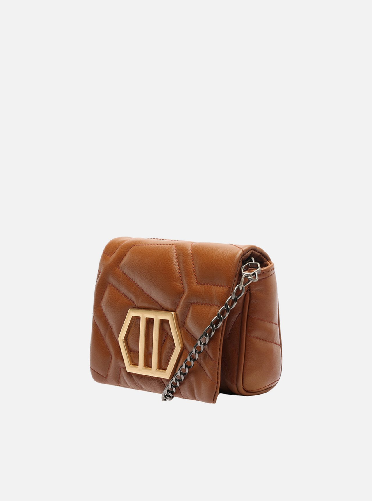 Bolsa Tiracolo Marrom Couro Emma Pequena — foto 2