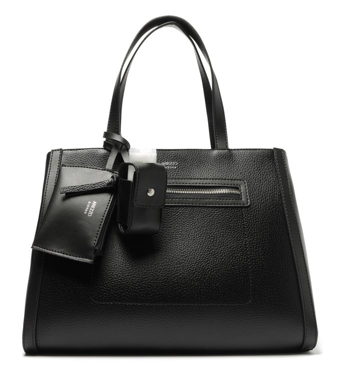 Bolsa Shopping Preta Grande Donna