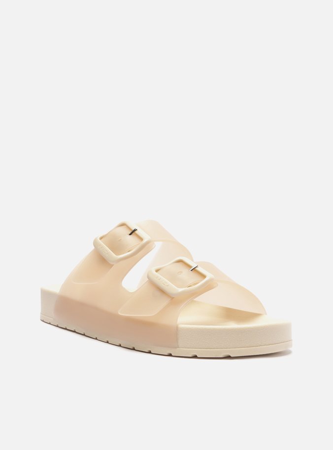 Chinelo Slide Off-White Fivelas Brizza