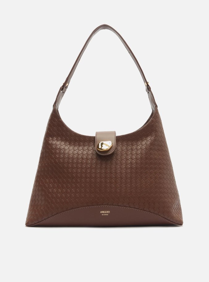 Bolsa Hobo Preta Média Tressê