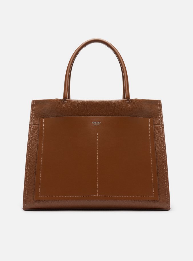 Bolsa Shopping Caramelo Grande Bolso Recorte