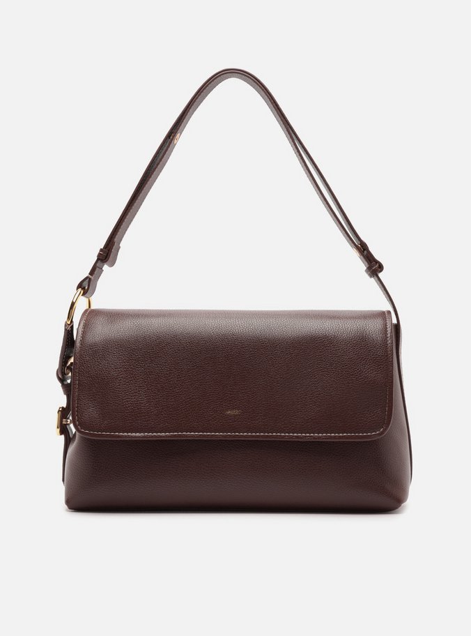 Bolsa Tiracolo Marrom Couro Grande Metais Lenny Niemeyer