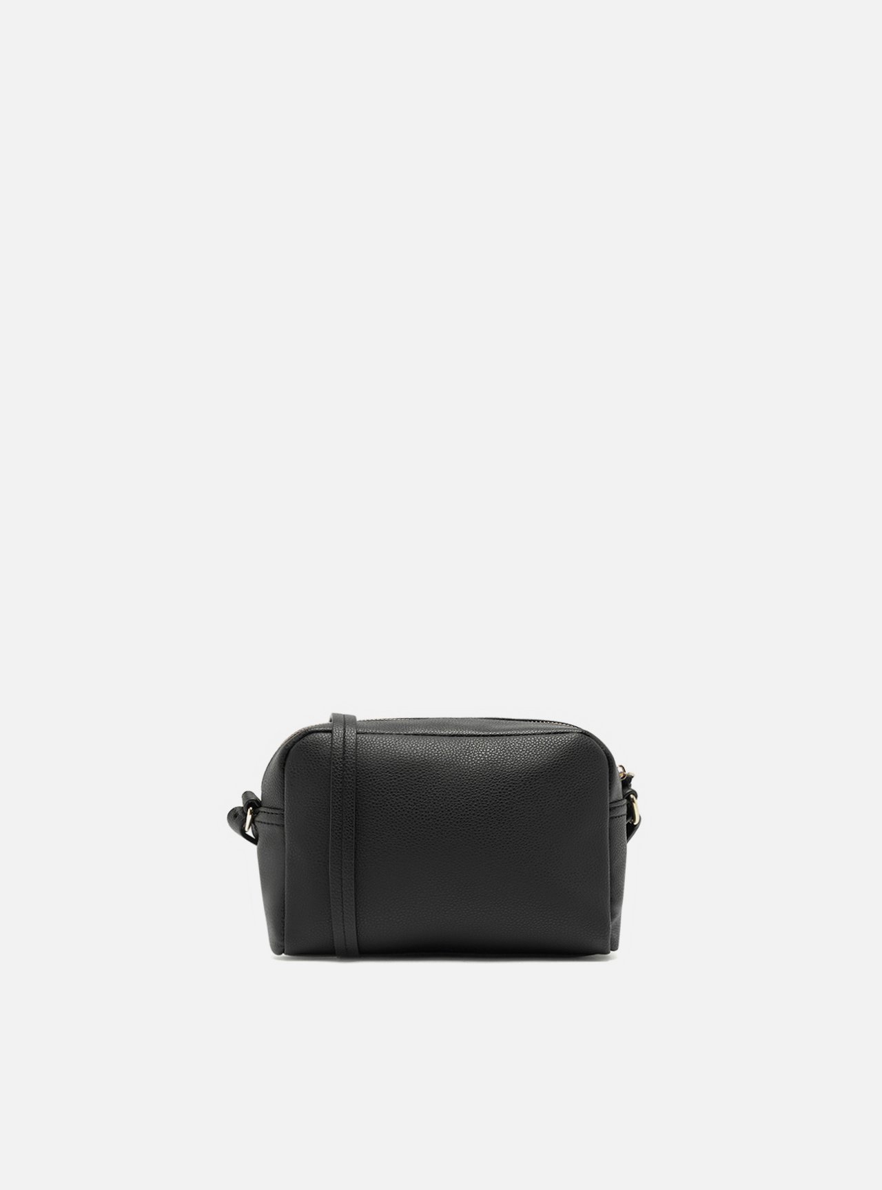 Bolsa Tiracolo Preta Pequena Metais — foto 3
