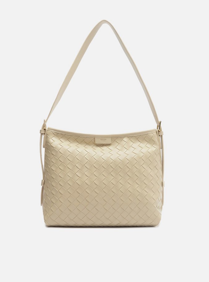 Bolsa Tote Branca Média Tressê Giorno