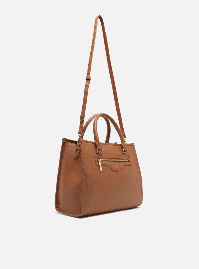 Bolsa Tote Marrom Zíper