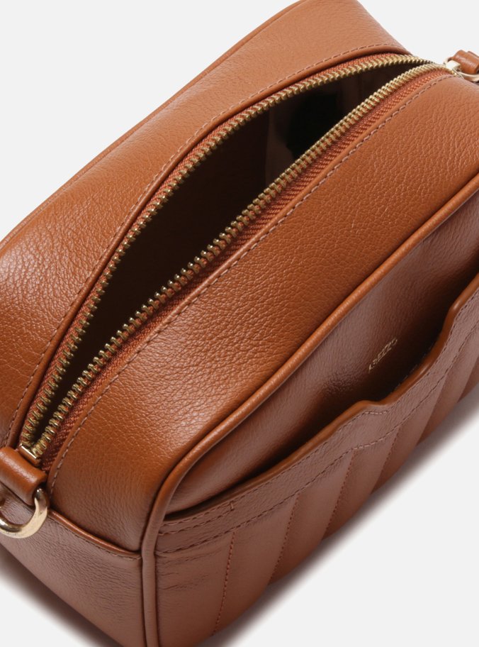 Bolsa Tiracolo Marrom Couro Francine Pequena Cúrcuma