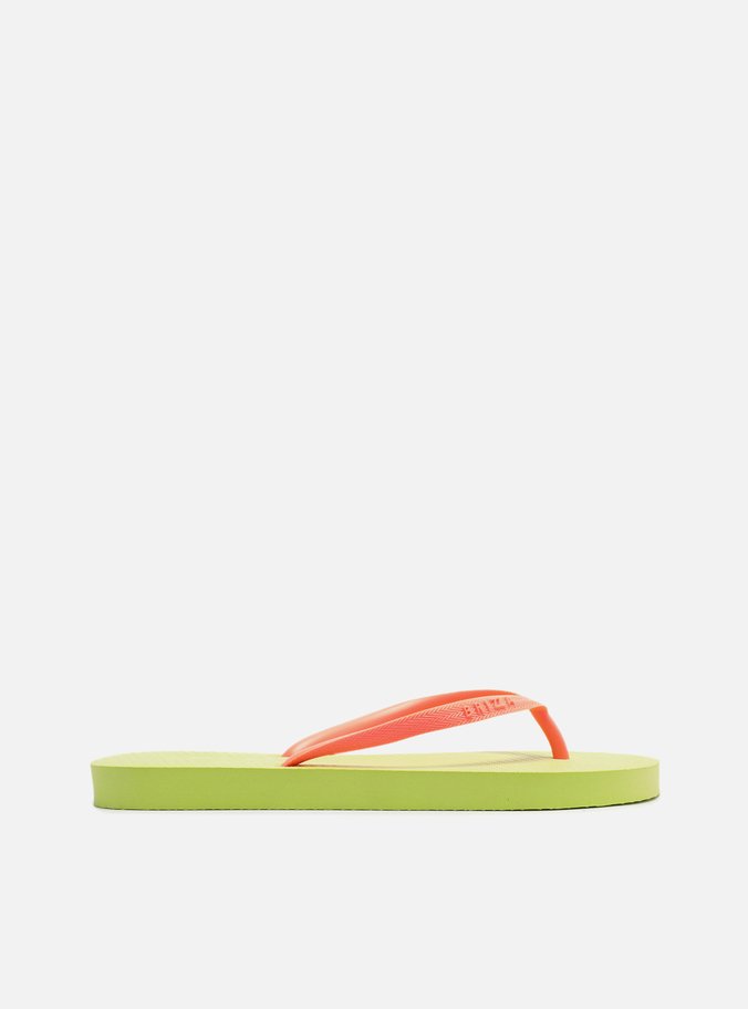 Chinelo de Dedo Multicolorido Tiras Laranja Essential Brizza