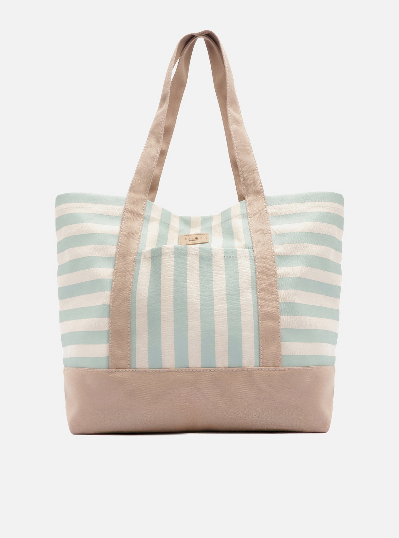Bolsa Shopping Azul Grande Listrada Brizza — foto 1