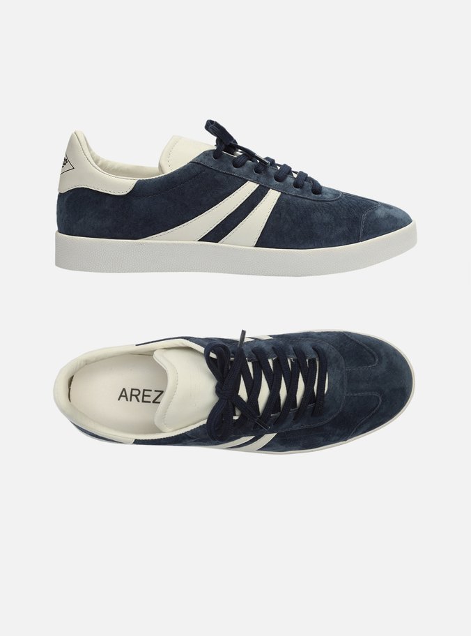 Tênis Azul Suede ZZ Mov Listras