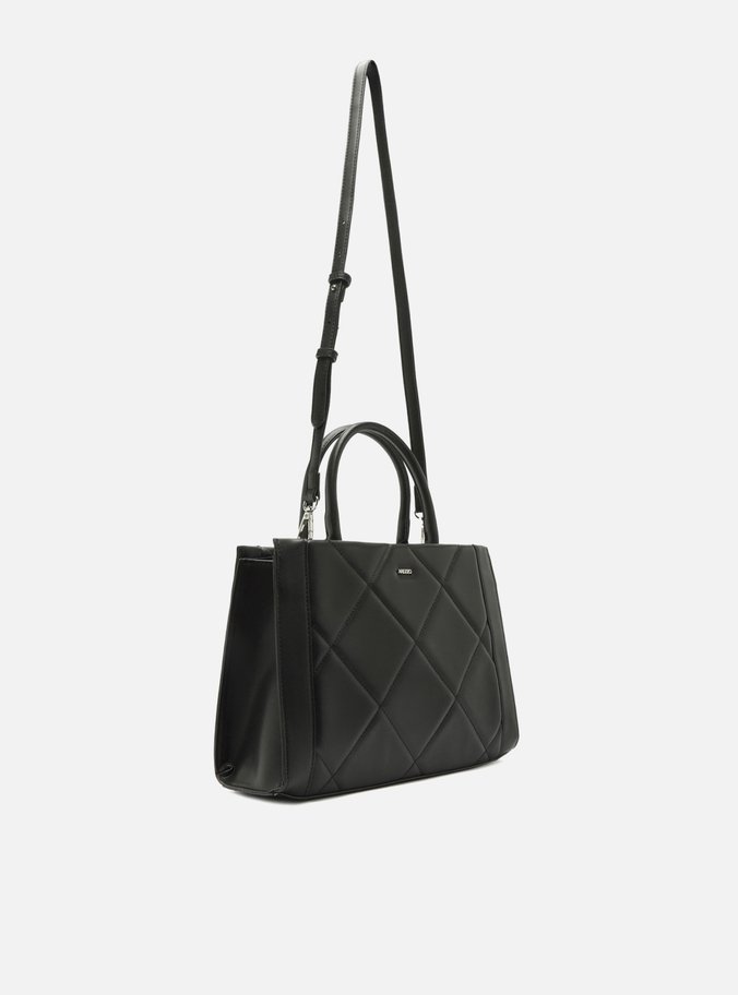 Bolsa Preta Tote Grande Matelassê