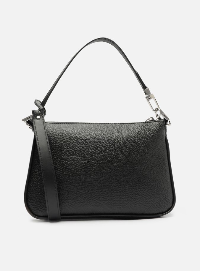 Bolsa Tiracolo Preta Pequena Corrente Tag