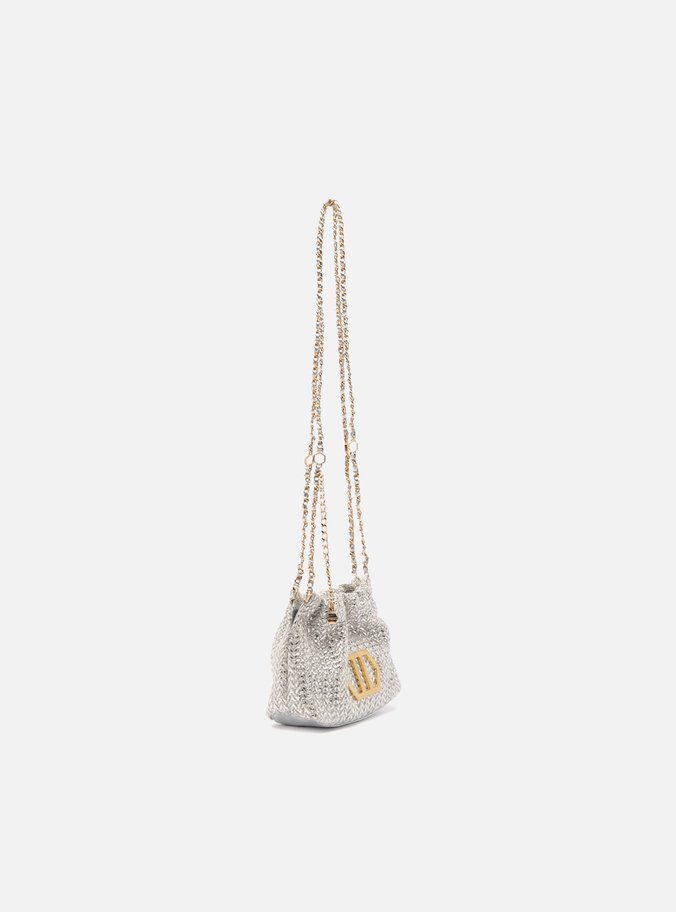 Bolsa Tiracolo Prata Trama Esther Pequena