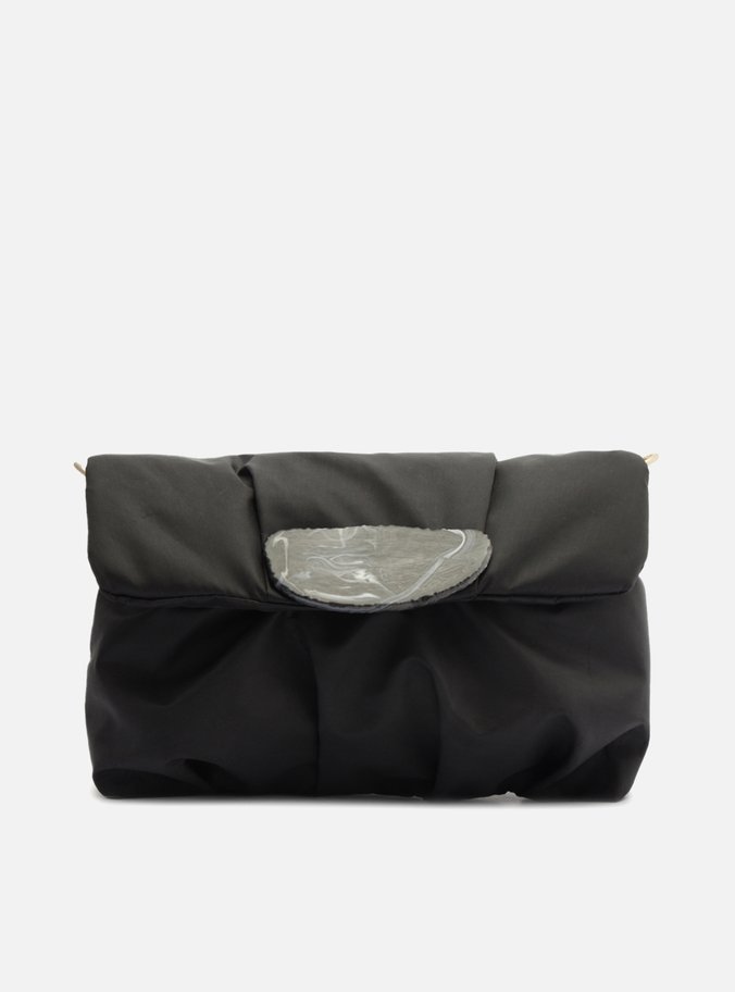 Clutch Preta Nylon Stone Pequena Brizza Triya