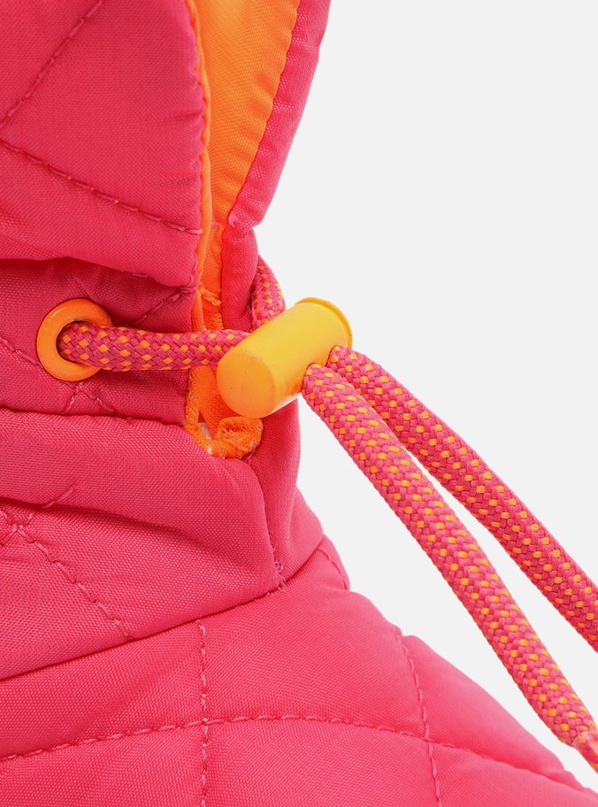 Bota Infantil Rosa Nylon Estofada