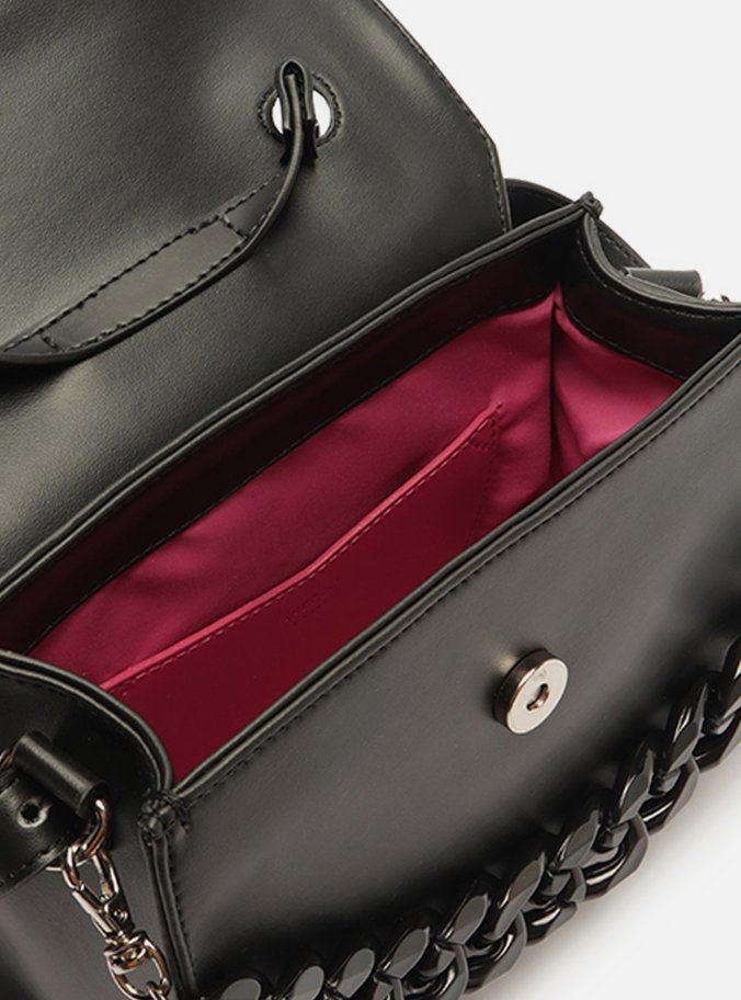 Bolsa Satchel Preta Iara Média