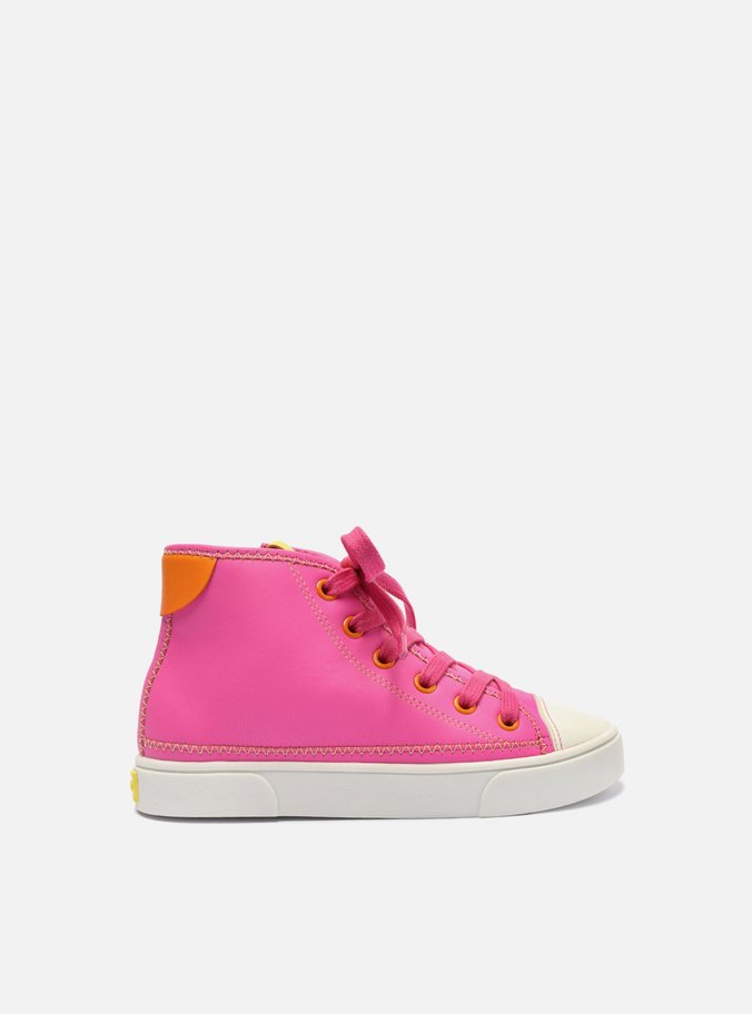 Tênis Infantil Rosa Pink Cano Alto