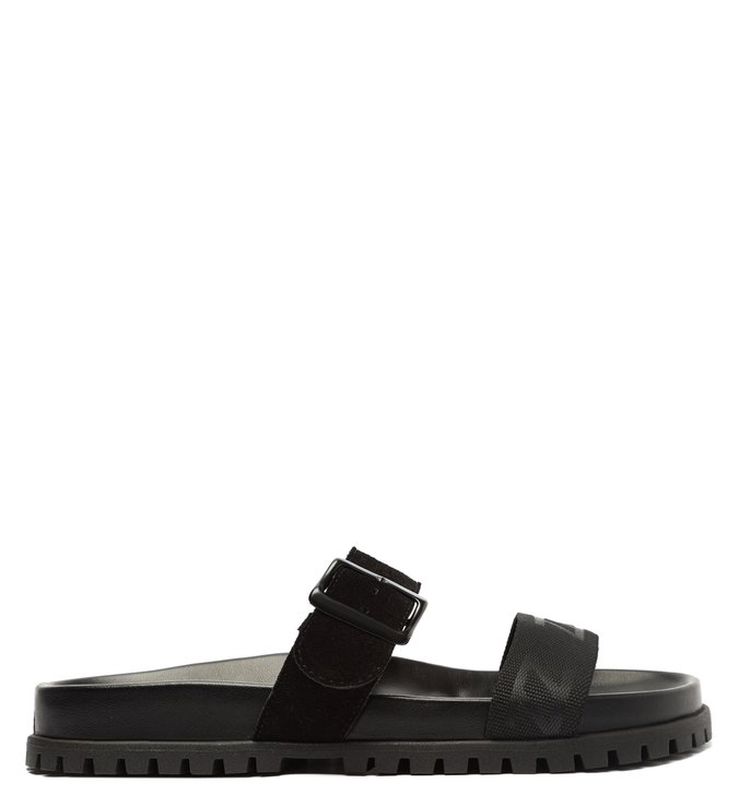 Rasteira Preta Flatform Tratorada
