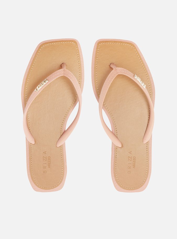 Chinelo de Dedo Rosé Recouro Square Brizza