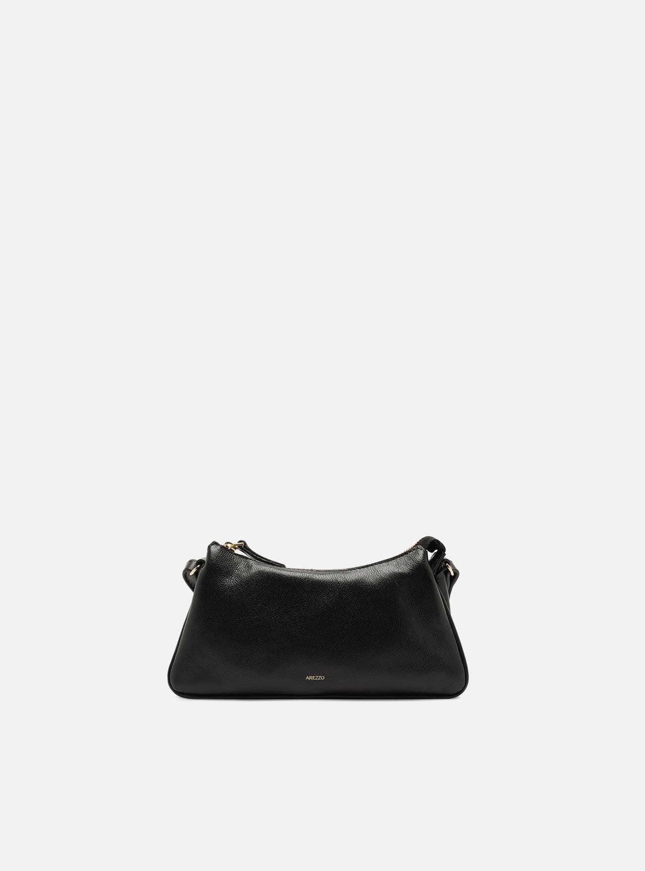 Bolsa Shoulder Preta Couro Pequena — foto 1