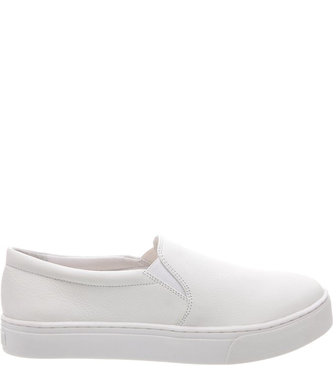 Tênis Slip On Basic Couro Branco