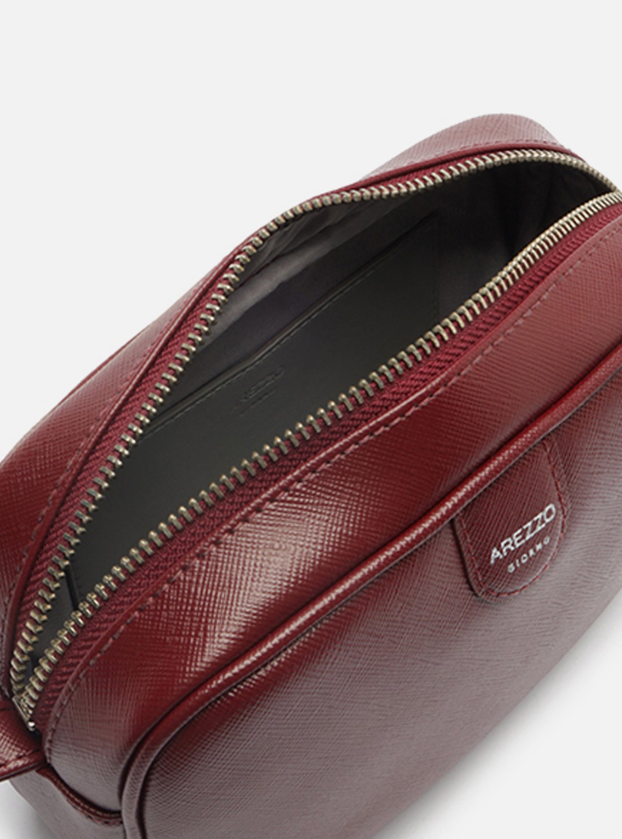 Bolsa Tiracolo Bordô Pequena Metais — foto 4