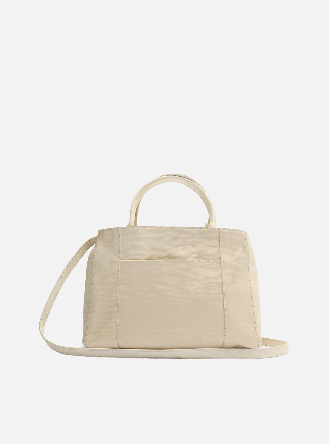 Bolsa Tote Off-White Couro Wave Bella Média — foto 3