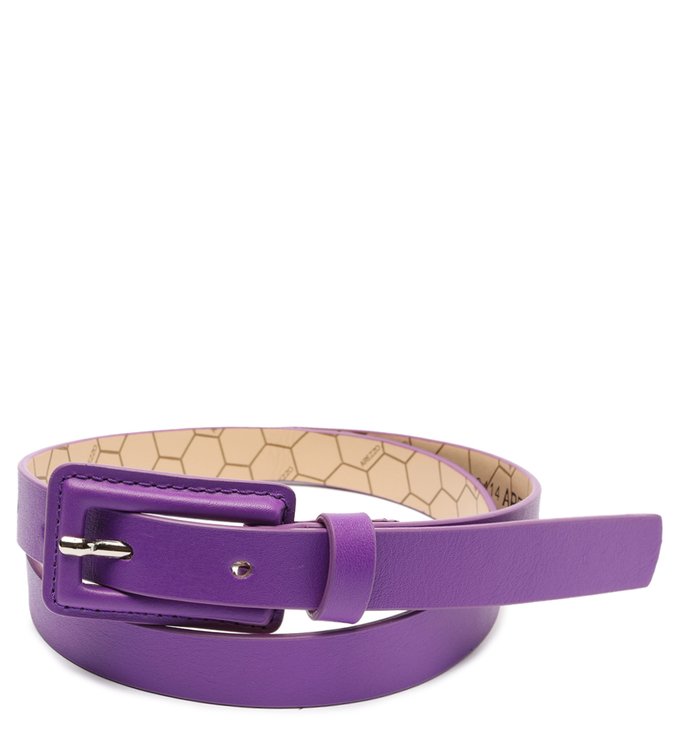 Cinto Roxo Cris Fivela Retangular