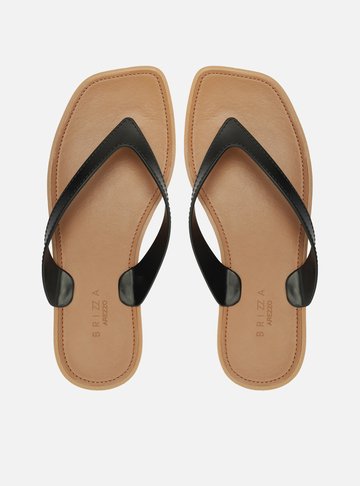 Chinelo de Dedo Preto Tira V Brizza