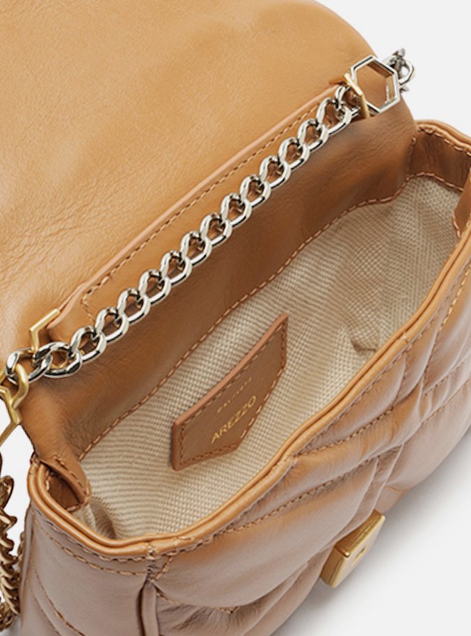 Mini Bag Tiracolo Marrom Nut Couro Emma