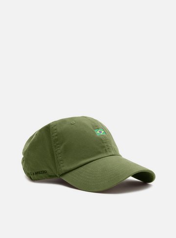 Arezzo — Boné Verde Brasil Bordado Brizza