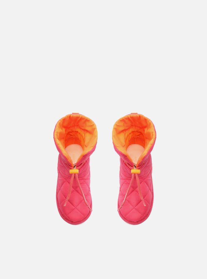 Bota Infantil Rosa Nylon Estofada