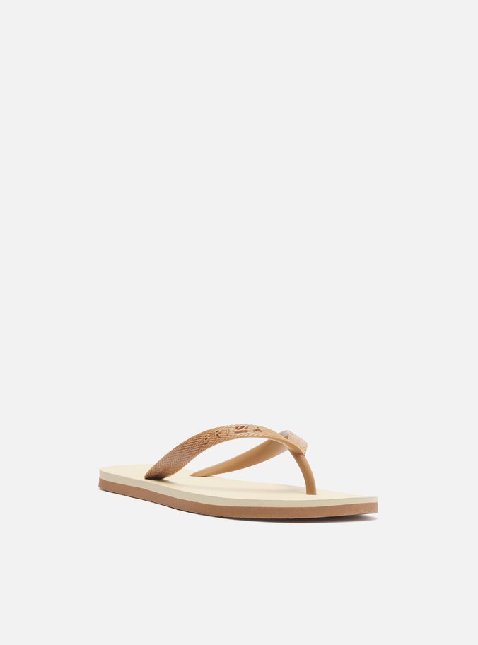 Chinelo de Dedo Marrom Bicolor Roma Basics