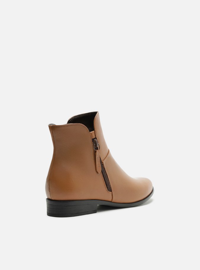 Bota Couro Cano Curto Light Toast