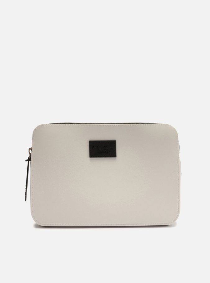 Bolsa Tiracolo Branca Média Preta Brizza