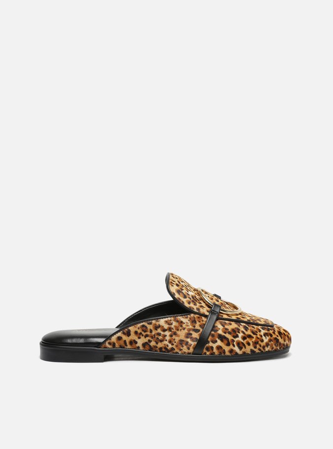 Mule Animal Print Onça e Preto Conforto