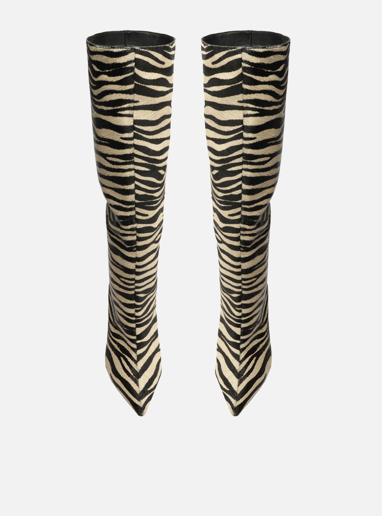 Bota Zebra Pelo Cano Longo Salto Fino — foto 5