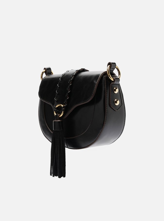 Bolsa Tiracolo Preta Média Barbicacho