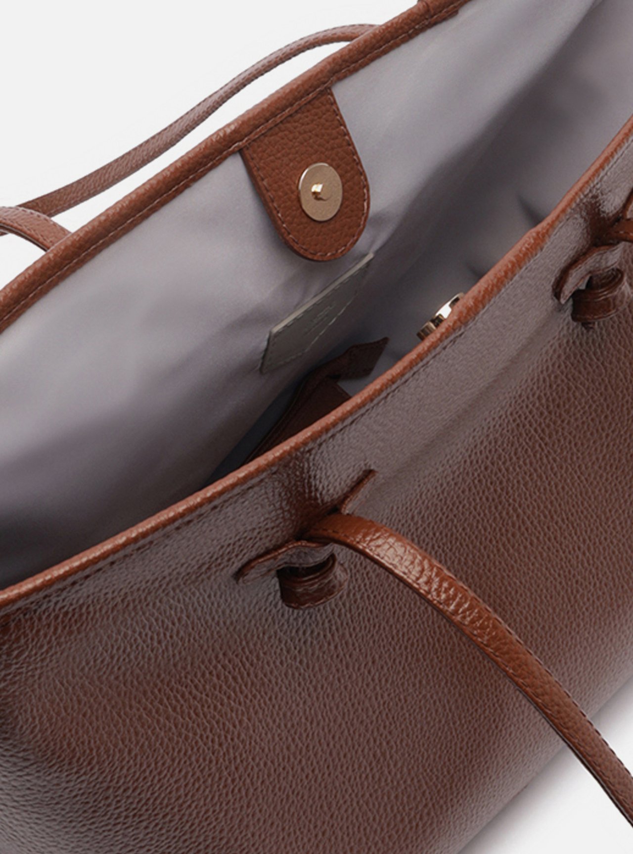 Bolsa Shopping Marrom Grande Pouch — foto 4