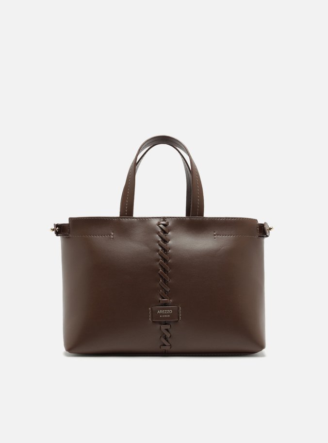 Bolsa Tote Marrom Giorno Média Trançado