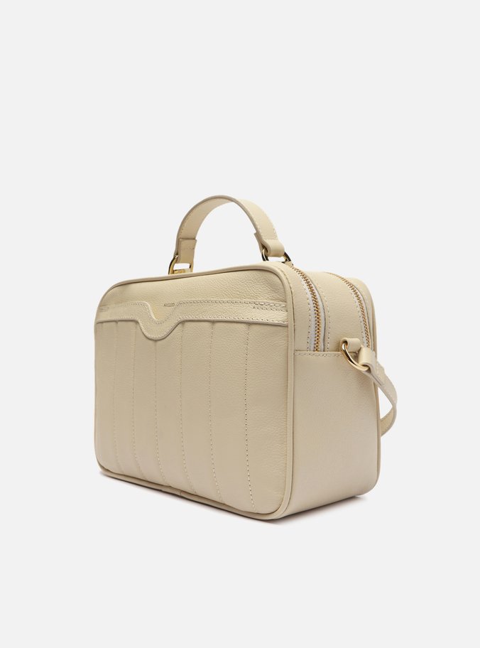 Bolsa Tiracolo Off-White Couro Francine Média Panacota