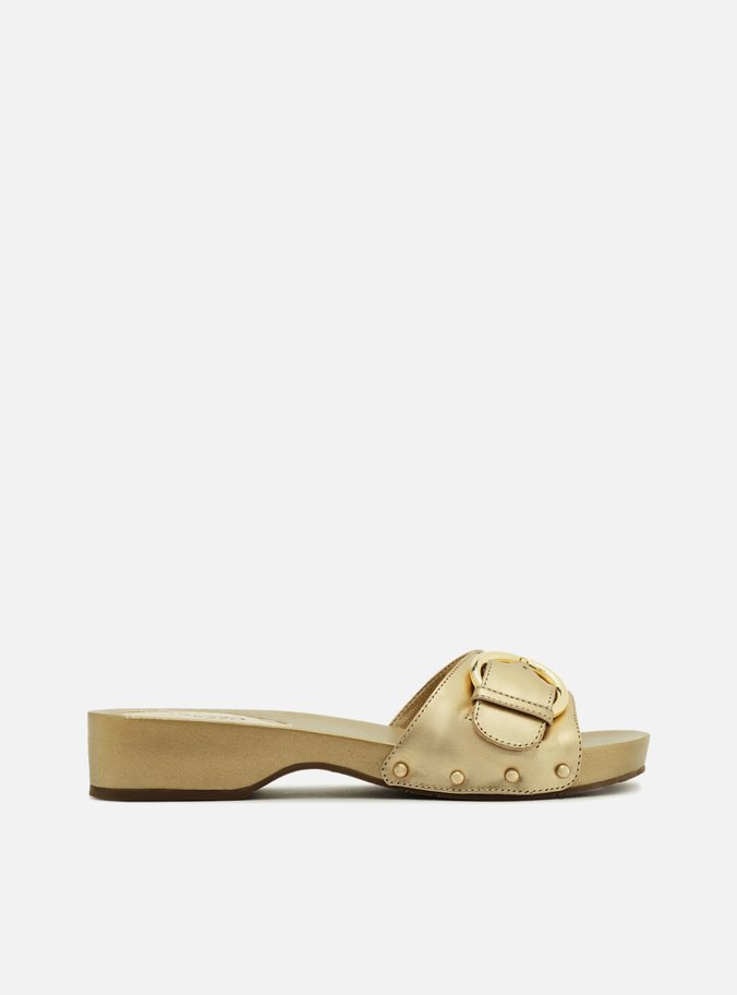 Sandália Dourada Flatform
