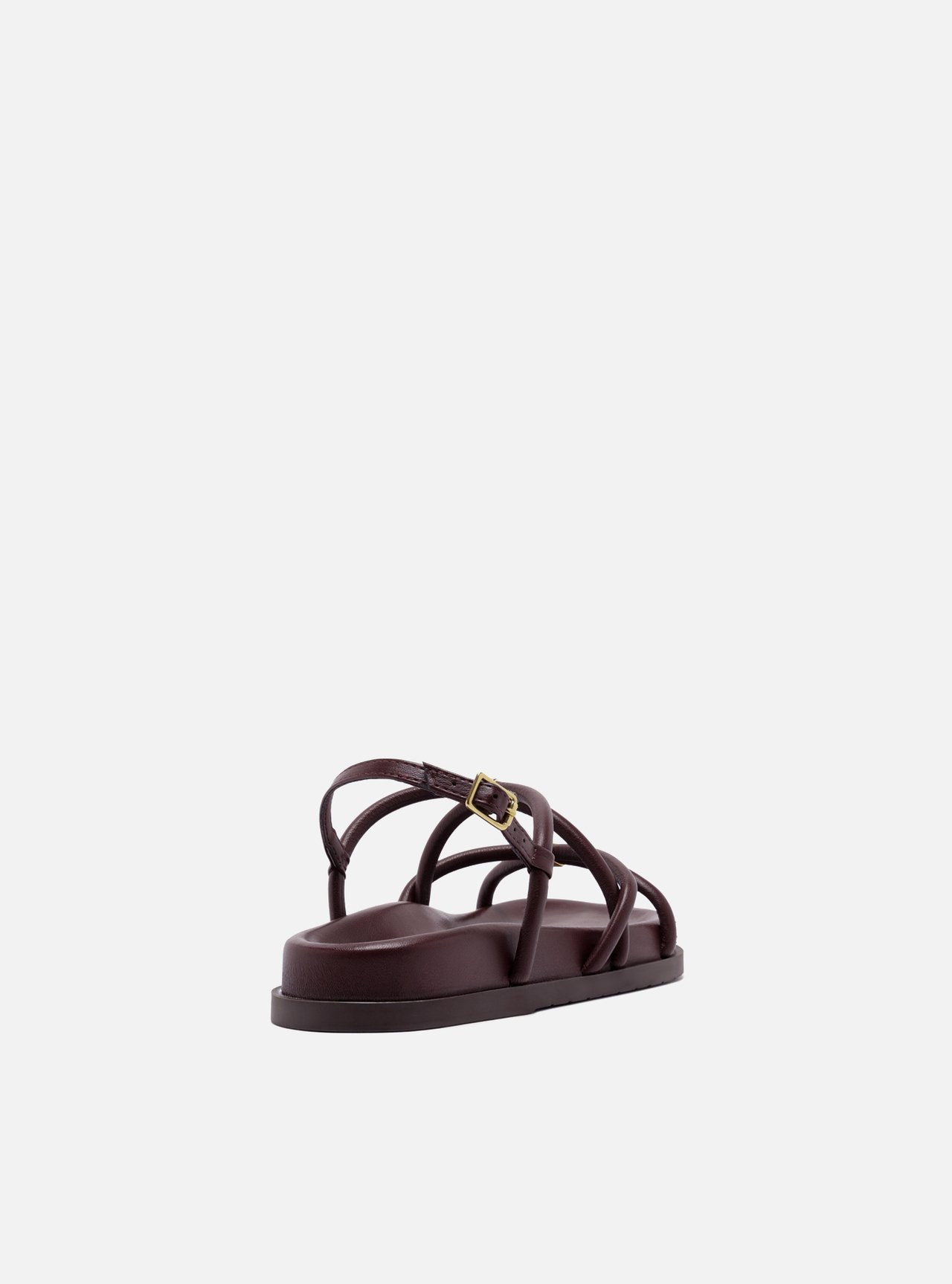 Sandália Papete Vermelha Flatform Metais — foto 3