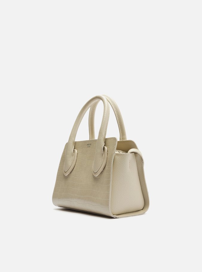 Bolsa Tote Off-White Croco Pequena