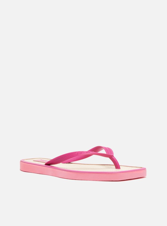 Chinelo de Dedo Multicolorido Square Palmilha Palha