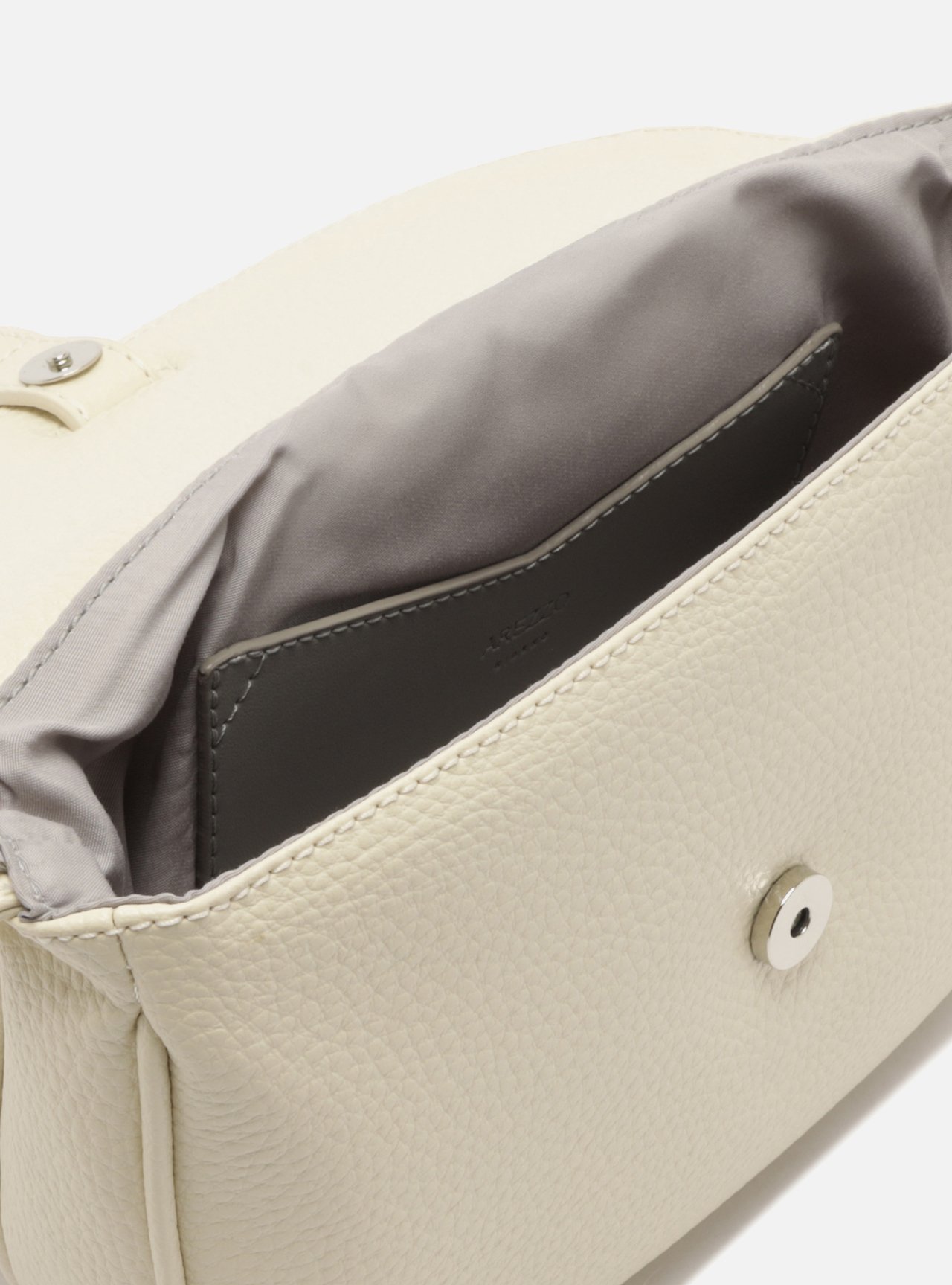 Bolsa Tiracolo Branca Pequena Granulada Nó — foto 4