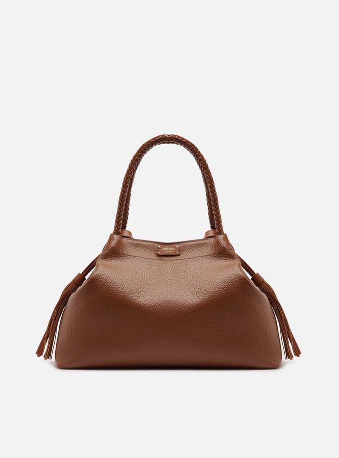 Bolsa Tote Marrom Grande Tressê