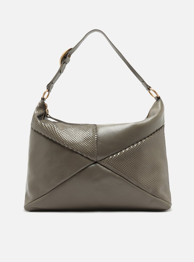 Bolsa Hobo Cinza Grande