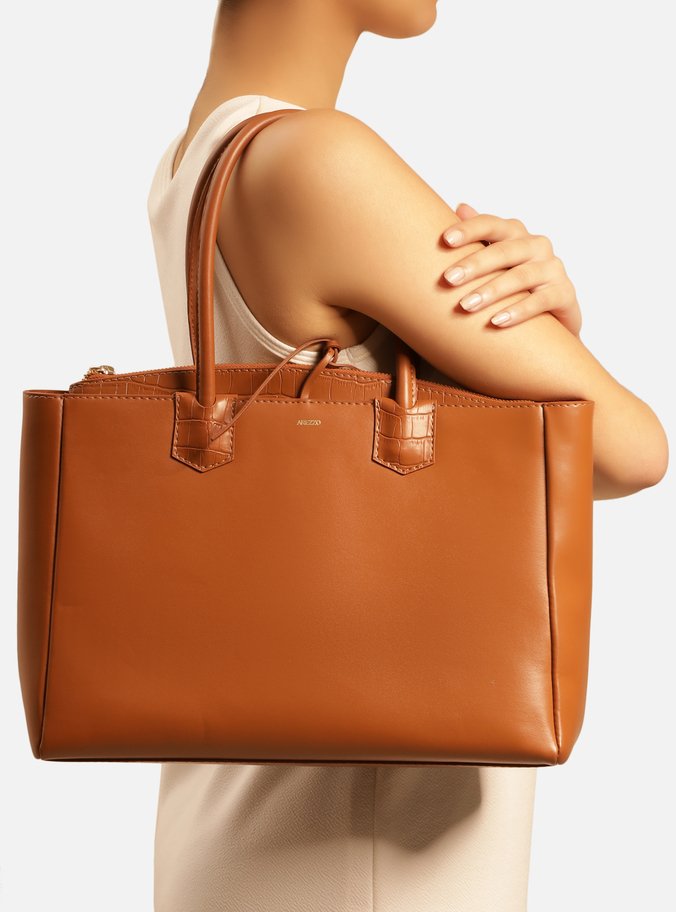 Bolsa Tote Grande Marrom